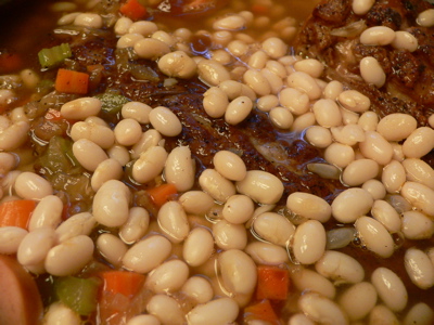 Cassoulet ready for oven