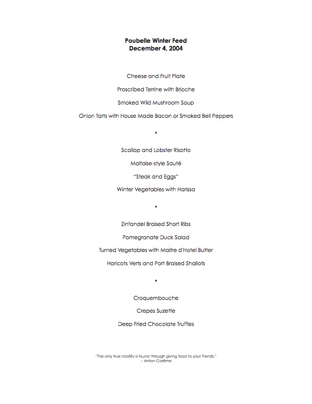 Menu 2004