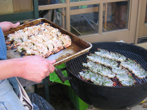 Shrimp Raw and Cooked